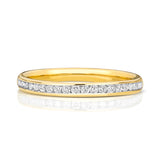 9K Yellow Gold 0.21ct Diamond Half Eternity Ring
