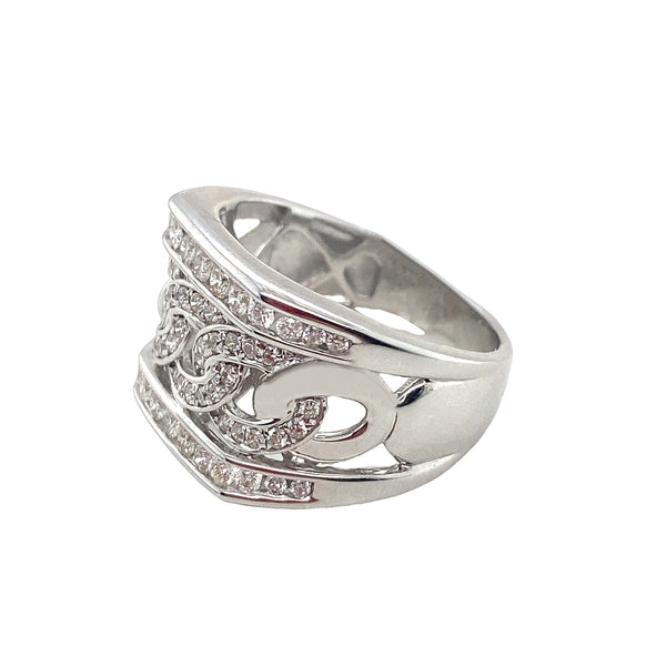 9K White Gold Men’s Diamond Ring