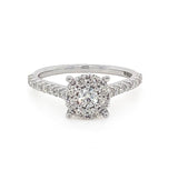 9K White Gold Diamond Cluster Ring