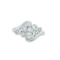 9K White Gold Bezel Set Diamond Ring