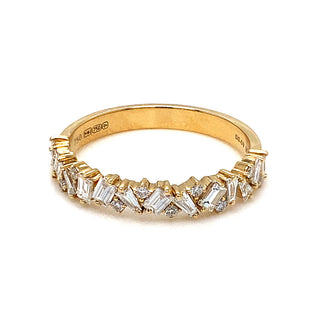 18K Yellow Gold 0.56ct Diamond Fancy Ring