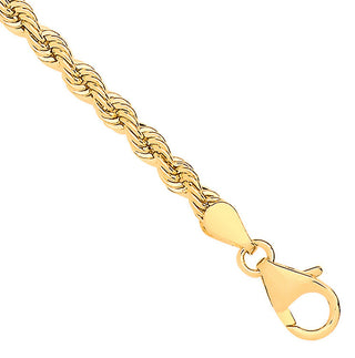 14ct Yellow Gold Hollow Rope 3.3mm Chain