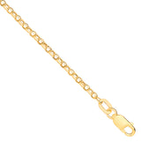 14ct Yellow Gold Hollow Round D/c Belcher 1.9mm Chain