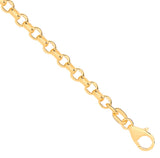 14ct Yellow Gold Hollow Round D/c Belcher 3.3mm Chain