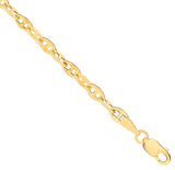 14ct Yellow Gold Hollow Shiny Anchor 3.3mm Chain