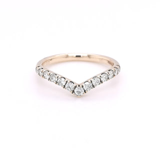 9ct Yellow Gold 0.33ct Diamond Set Shaped Eternity Ring