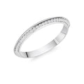 Platinum 0.15ct Diamond Half Eternity Ring