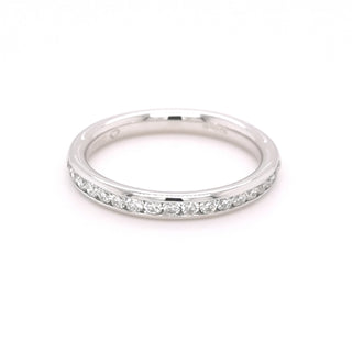 Platinum 0.35ct Diamond Set Half Eternity Ring