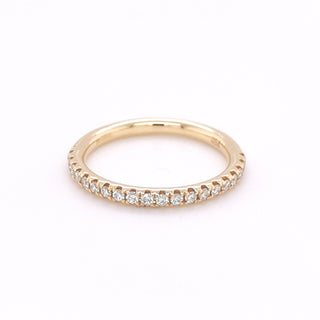 18ct Yellow Gold 0.20ct Diamond Set Half Eternity Ring