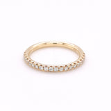 18ct Yellow Gold 0.20ct Diamond Set Half Eternity Ring