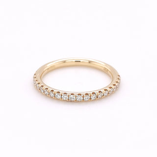 18ct Yellow Gold 0.20ct Diamond Set Half Eternity Ring
