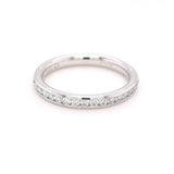9ct White Gold 0.42ct Diamond Set Half Eternity Ring