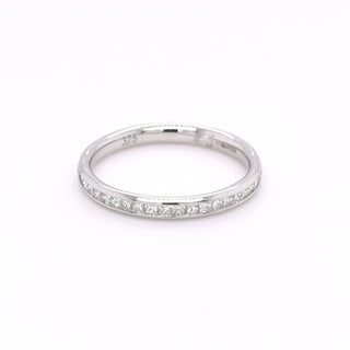 9ct White Gold 0.26ct Diamond Set Half Eternity Ring