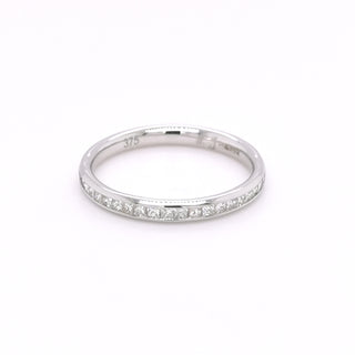 9ct White Gold 0.26ct Diamond Set Half Eternity Ring