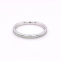 9ct White Gold 0.13ct Diamond Set Half Eternity Ring