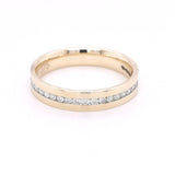 9ct White Gold Diamond Set Half Eternity Ring 4.2mm