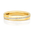 9ct Yellow Gold Diamond Set Wedding Ring