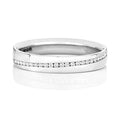 9ct White Gold Diamond Wedding Ring