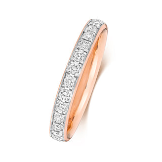 9ct Rose Gold Diamond Eternity Ring