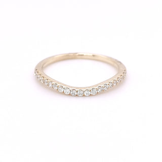 9ct Yellow Gold 0.22ct Diamond Set Shaped Eternity Ring