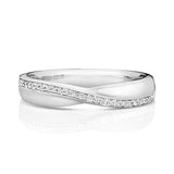 9ct White Gold 0.09CT Diamond Eternity Band