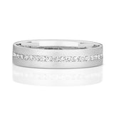 9K White Gold 0.22ct Diamond Set Wedding Band