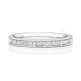 9K White Gold 0.18ct Diamond Half Eternity Ring