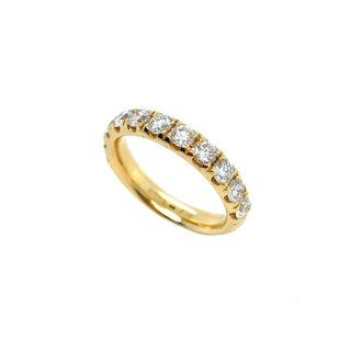 18K Yellow Gold 1.32ct Round Brilliant Diamond Eternity Ring