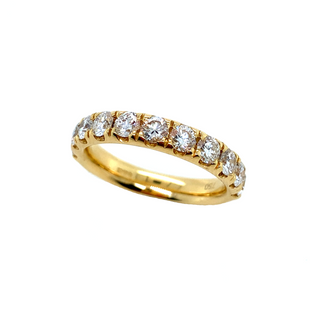 18K Yellow Gold 1.32ct Round Brilliant Diamond Eternity Ring