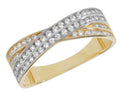 9ct Yellow Gold CZ Ring