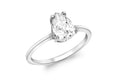 9ct White Gold Pear Cut CZ Ring