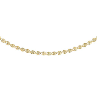 9K Yellow Gold 2.8mm Diamond Cut Forzatina Chain /16"