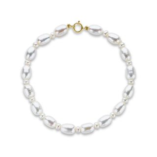 9CT Yellow Gold Pearl Bracelet