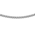 9K White Gold Diamond Cut Curb Chain  /18"