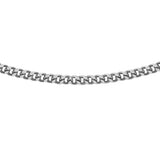 9K White Gold Diamond Cut Curb Chain  /18"