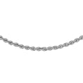 9K White Gold 2mm Rope Chain /18"