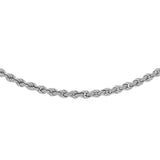 9K White Gold 2mm Rope Chain /18"