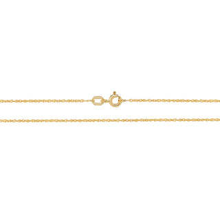 9K Yellow Gold Diamond Cut Chain /18"