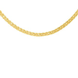 9K Yellow Gold Flat Woven Chain /18"