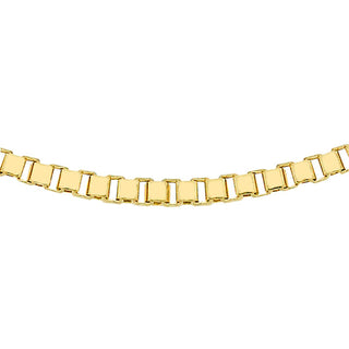 9K Yellow Gold Venetian Box Chain /18"