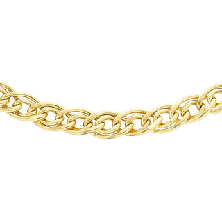 9K Yellow Gold Double-Curb Chain /18"