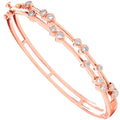 18ct Rose Gold 1.00ctw Dress Diamond Bangle
