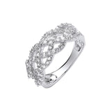 18ct Wg 0.75ct Weaved Diamond Dress Ring