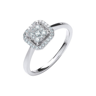 18ct White Gold 0.20ct Diamond Dress Ring (£1350)