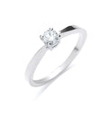 18ct White Gold 0.25ct Diamond Engagement Ring