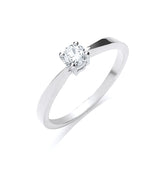 18ct White Gold 0.25ct Diamond Engagement Ring