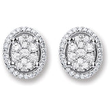 18ct White Gold 0.25ct Diamond Stud Earrings (£1155)