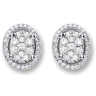 18ct White Gold 0.25ct Diamond Stud Earrings (£1155)