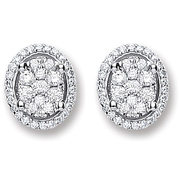 18ct White Gold 0.25ct Diamond Stud Earrings (£1155)