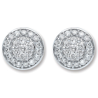 18ct White Gold 0.25ct Diamond Stud Earrings
